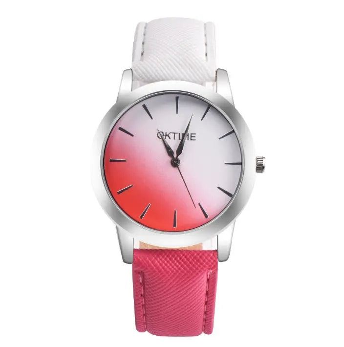 Fashion Casual Retro Rainbow Women analog quartz watch Elegant Lady Wristwatch Woman Time - Marc Universal Store