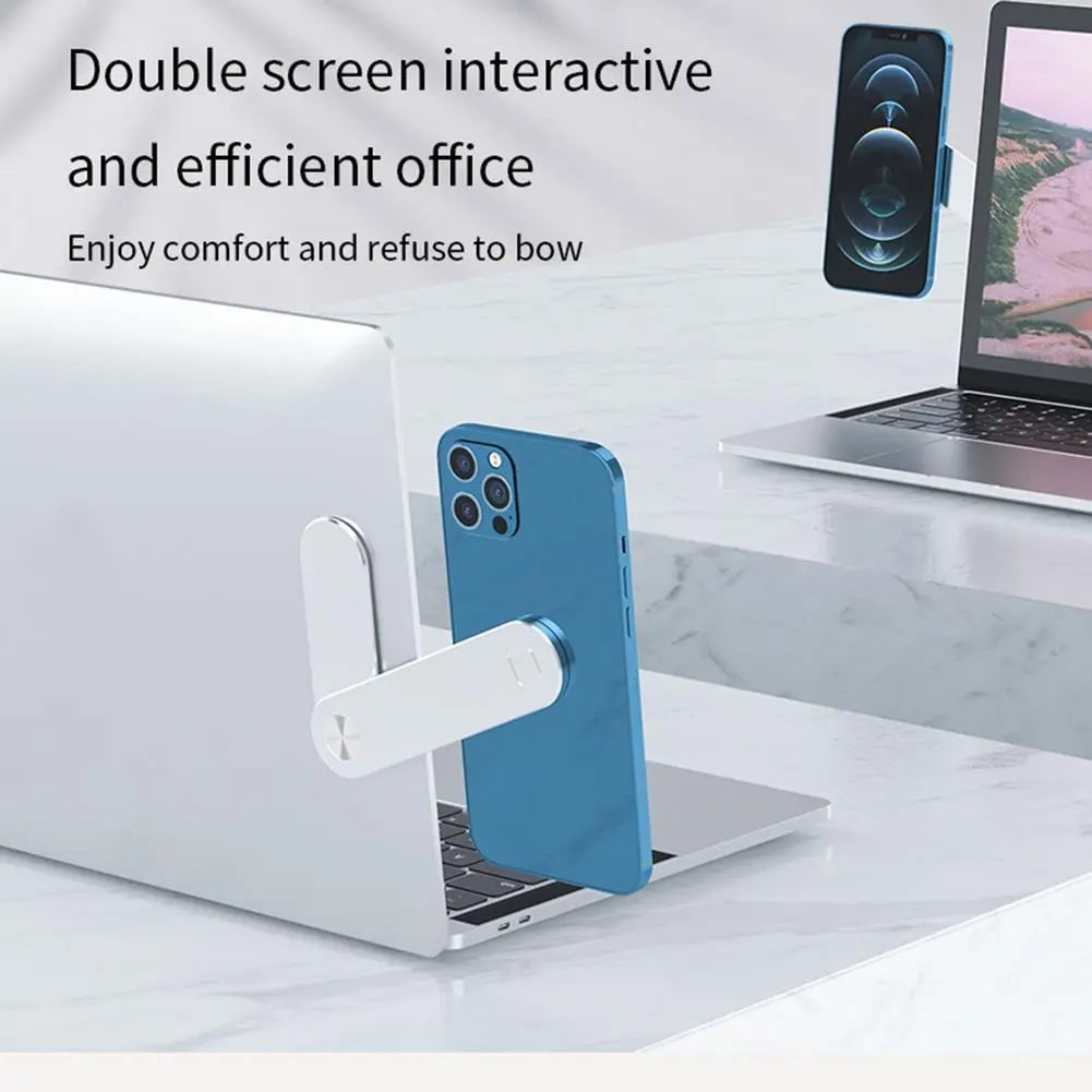 Laptop Phone Holder, Adjustable Laptop Side Mount Clip Marc Electronic Store