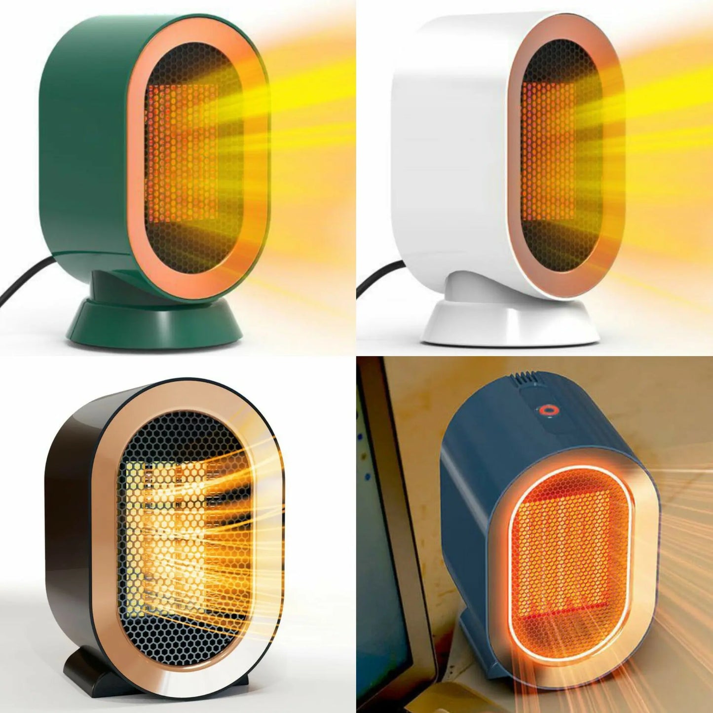 Desktop Electric Dyson Portable Heater mini fan – Efficient Warm Air Blower - Marc Universal Store