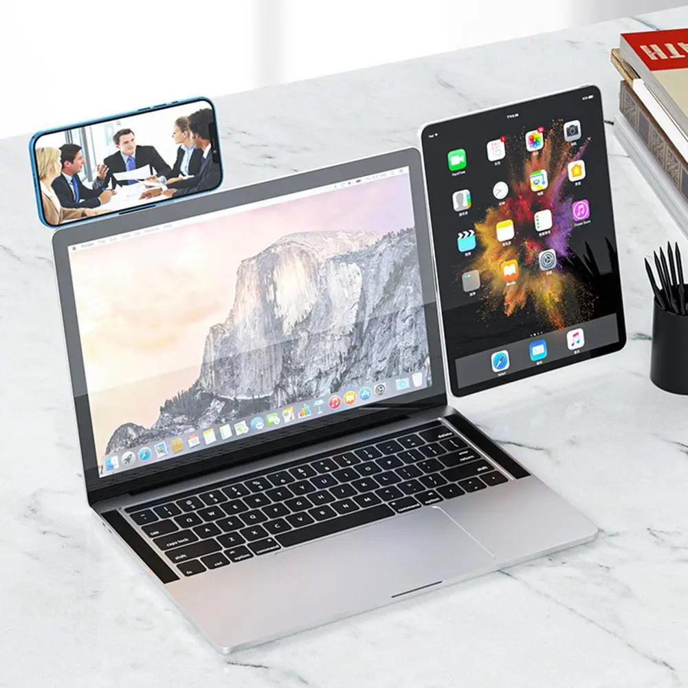 Laptop Phone Holder, Adjustable Laptop Side Mount Clip Marc Electronic Store