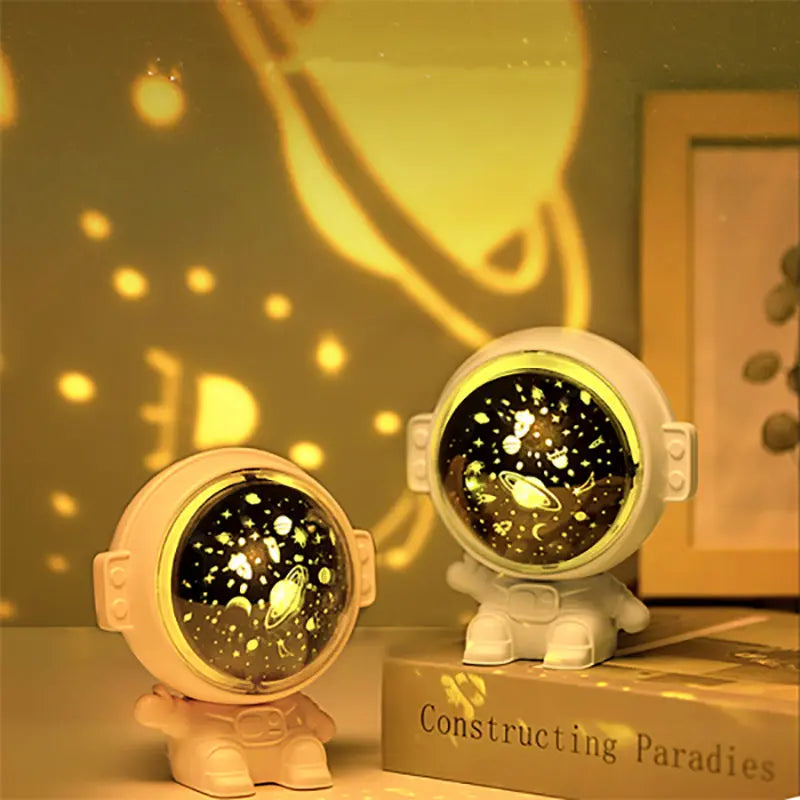 Galaxy Star Projector Starry Sky Night Light Astronaut Lamp Room Decr Gift Child Kids Baby Christmas Spaceman Projection Marc Electronic Store