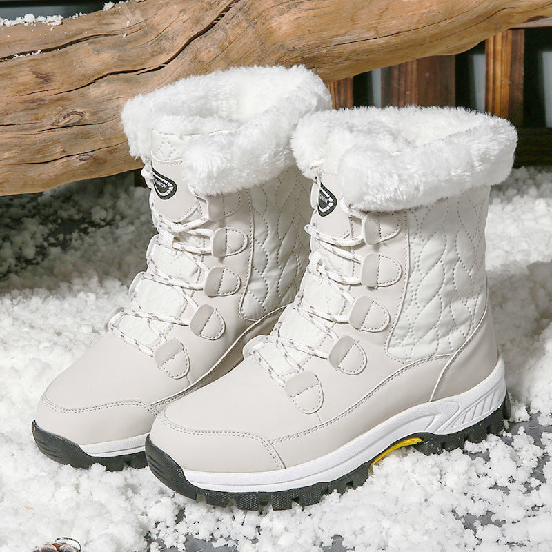 Women's snow boots warm and velvet women's shoes