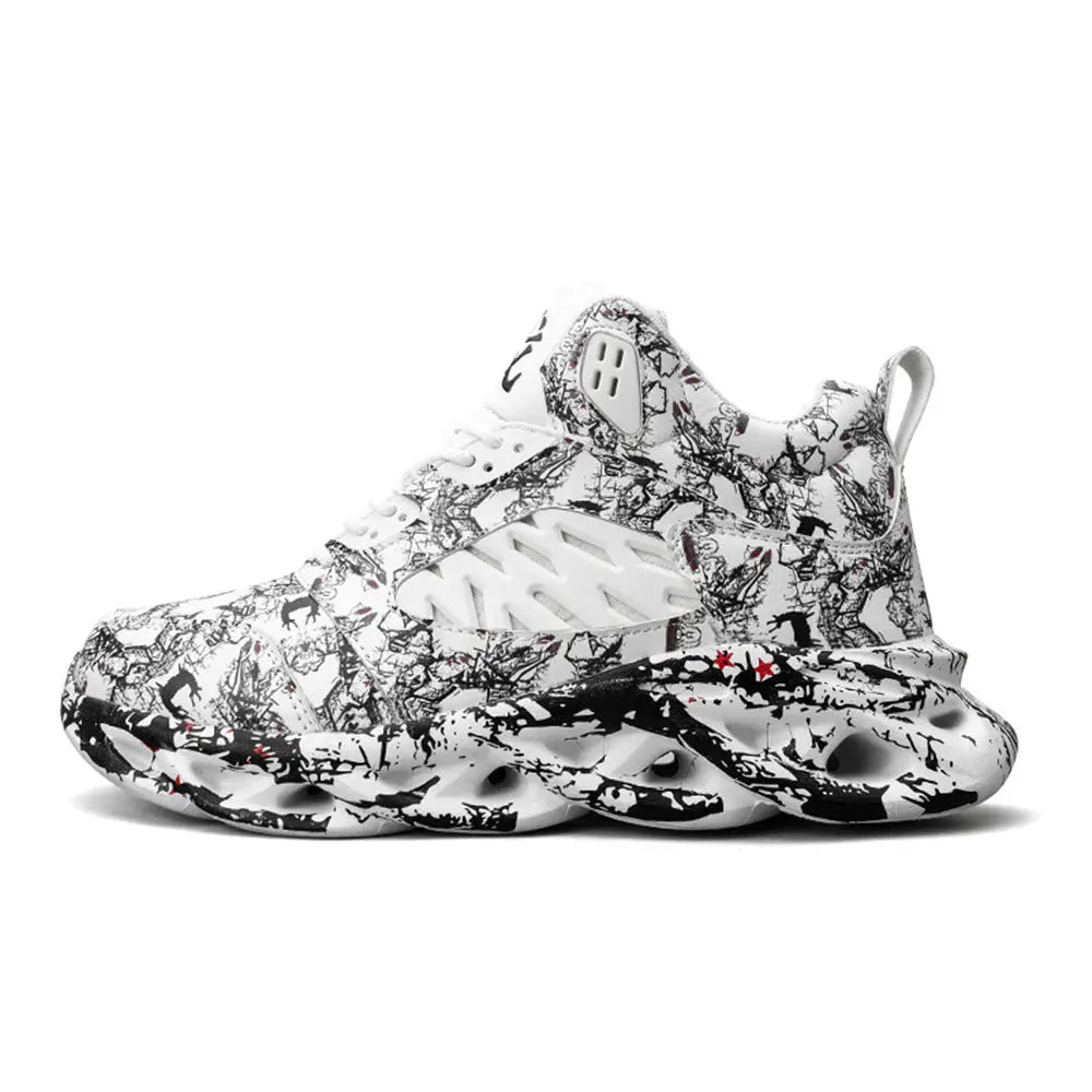 Graffiti print sneakers Marc Universal Store