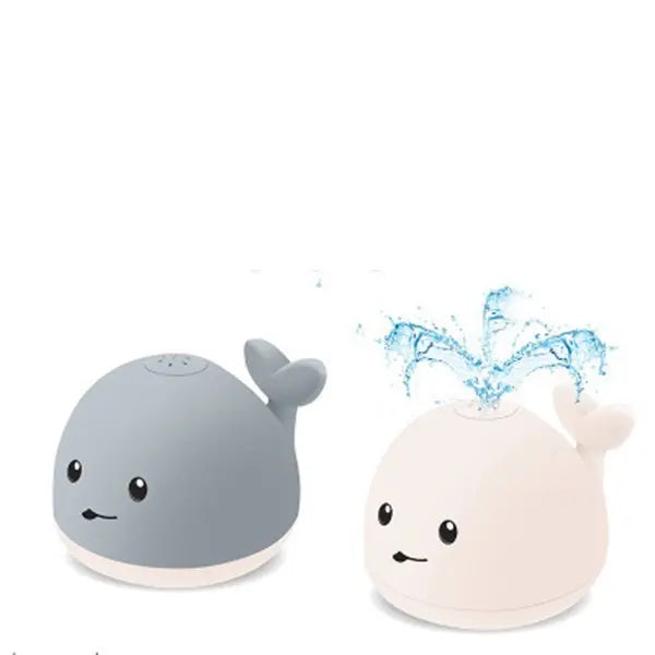 Baby Cute Cartoon Whale Floating Spraying Water Bath Toys With Light Music LED Light Baby Toys Marc Electronic Store