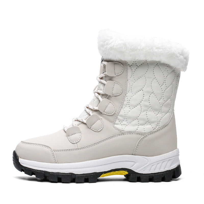 Women's snow boots warm and velvet women's shoes