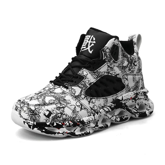 Graffiti print sneakers Marc Universal Store