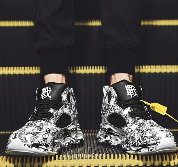 Graffiti print sneakers Marc Universal Store