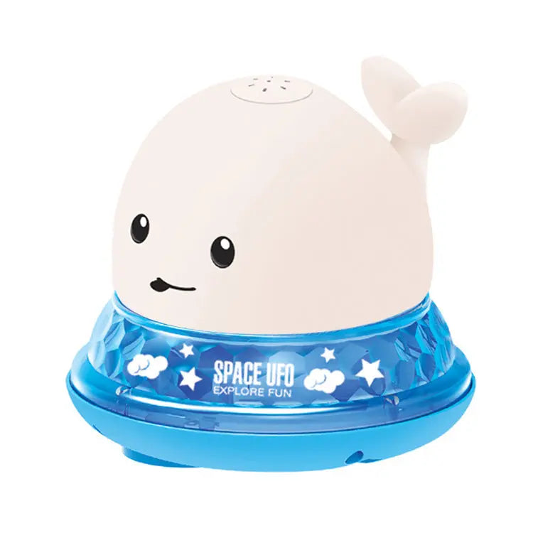 Baby Cute Cartoon Whale Floating Spraying Water Bath Toys With Light Music LED Light Baby Toys Marc Electronic Store