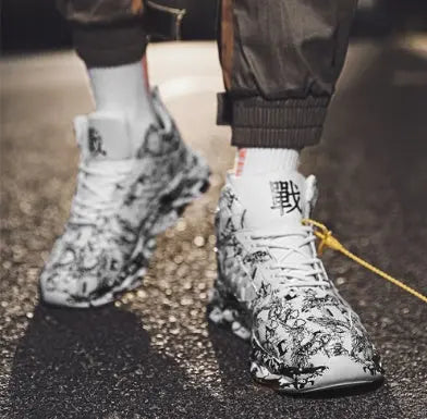 Graffiti print sneakers Marc Universal Store