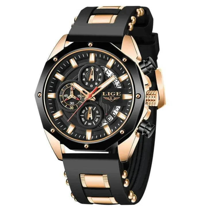 Luxury Silicone Sport Chronograph Watch – Stylish & Functional Timepiece Marc Electronic Store