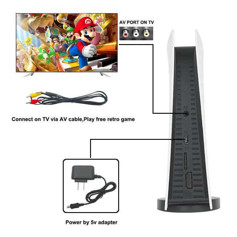 Nostalgic Retro P5 Mini TV GS5 Wired Family Game Console 620 Games Marc Electronic Store