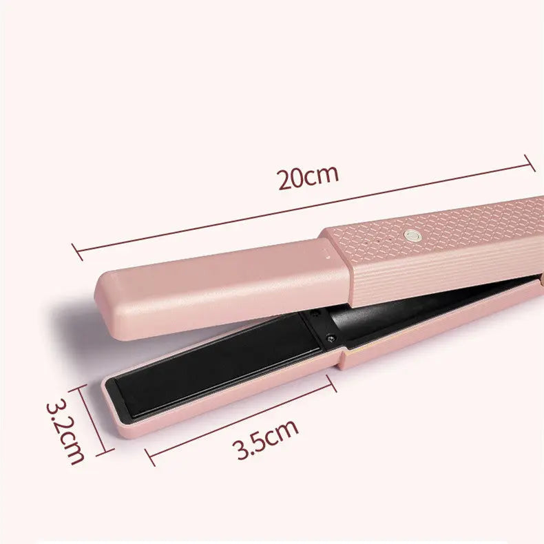 Hair Straightener Cordless Usb Hair Straightener Mini Ceramics Hair Curler 3 Constant Temperature Portable Flat Iron For Travel Marc Electronic Store