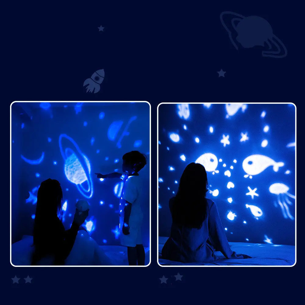 Galaxy Star Projector Starry Sky Night Light Astronaut Lamp Room Decr Gift Child Kids Baby Christmas Spaceman Projection Marc Electronic Store